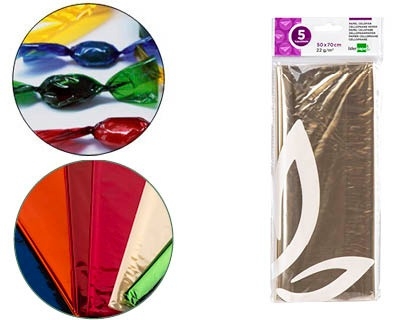PAPEL CELOFAN 50x70cm LD 75026/CL16 TRAN