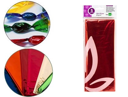 PAPEL CELOFAN 50x70cm LD 75022/CL12 NARA