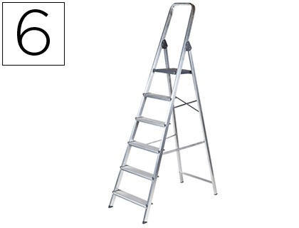 ESCALERA 6-PELD.ALUMIN.QC 31969/KF00317