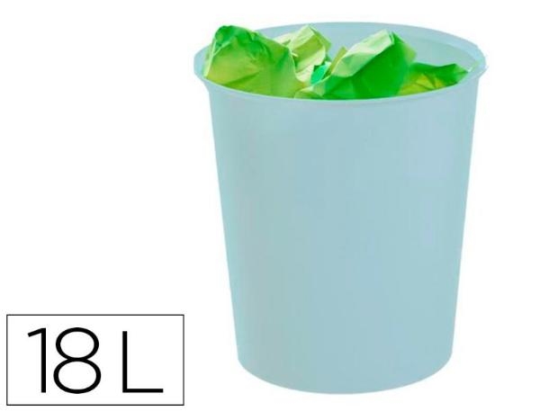 PAPELERA PLAS.18L AZUL P.163454/2001AZPS