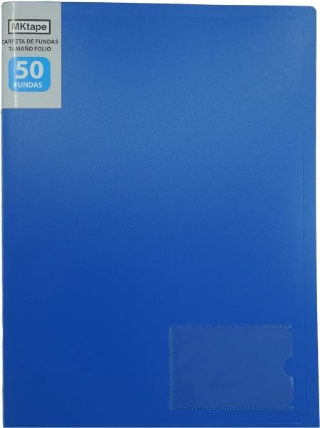 CARPETA MKT Fº 50-FUNDAS AZUL MKT20521