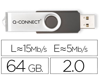 PENDRIVE USB 64GB 2.0 QC 57399/KF41514