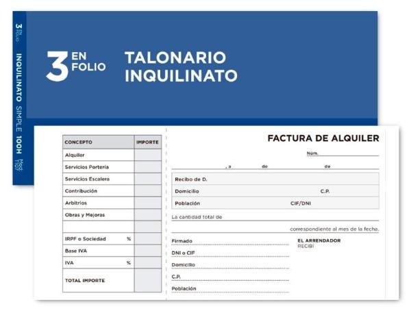 TALONARIO LD INQUILINATO 7783/T107