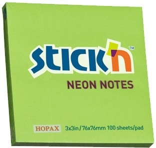 NOTAS ADH.VERDE NEON STICK`N MK205873, U