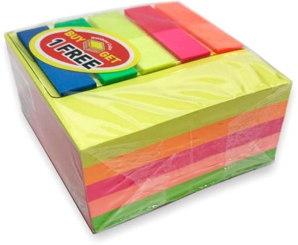 NOTAS ADH.COLORES NEON STICK`N MK205807,