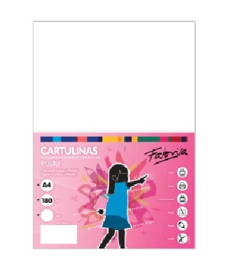CARTULINA FAB.A4 180g BLANCA P/250 15509