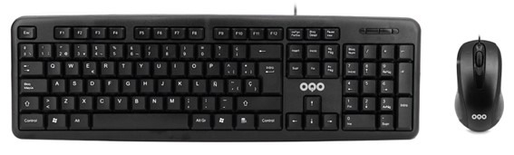 TECLADO+RATON CABLE USB OQO-TR001-U