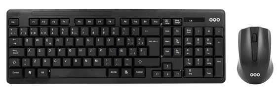 TECLADO+RATON INALAM.OQO-TR002-W