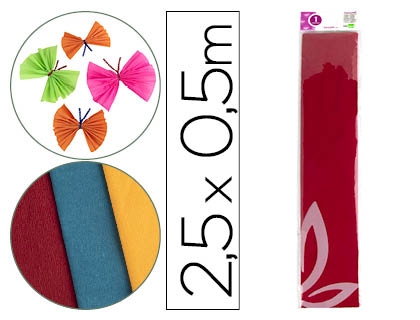 PAPEL CREPE 050x2,5 LD ROJO 24267/CP04, 