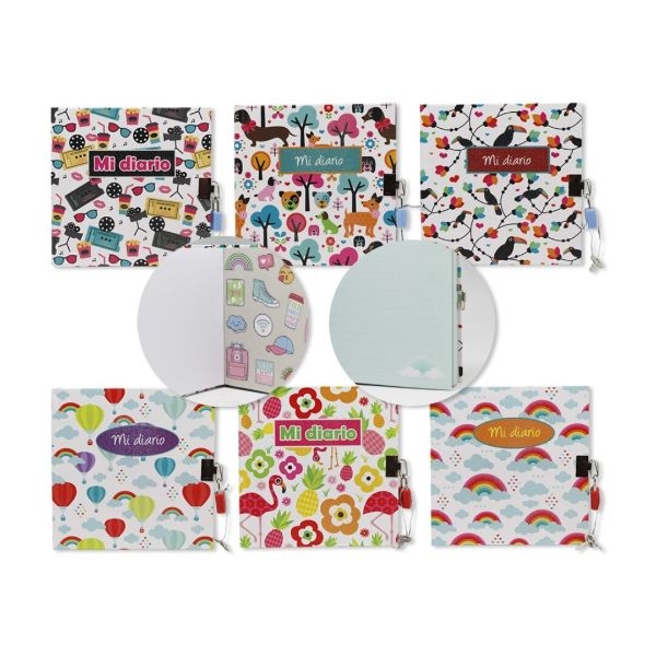 DIARIO CON CANDADO COLORFUL 330320
