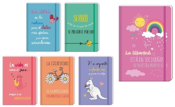 LIBRETA A5 COLORS 80H 330148 TAPA DURA