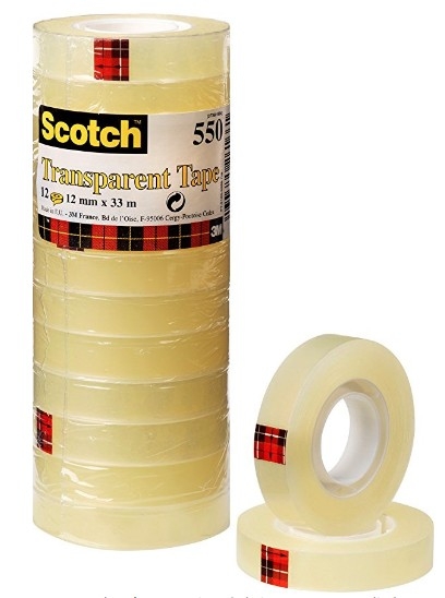CINTA SCOTCH 550/1233 33x12 PACK 12 unid