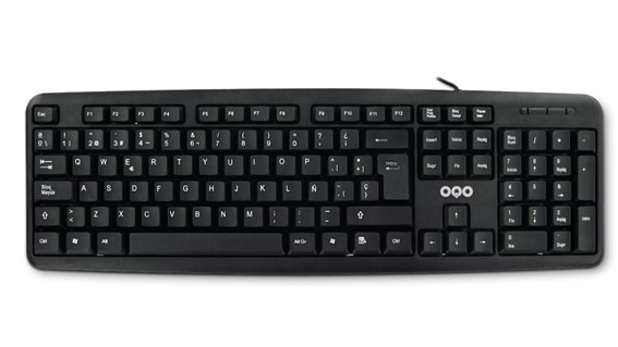 TECLADO CABLE USB OQO OQO-T001-U