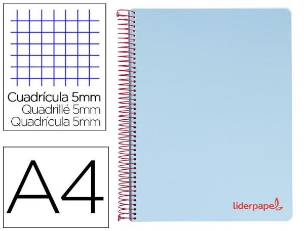 CUADERNO LD A4/120H CP-5mm CEL.8938/BA15