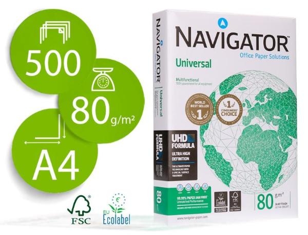 PAPEL MULT.BLANCO A4/80g NAVIGATOR P/500