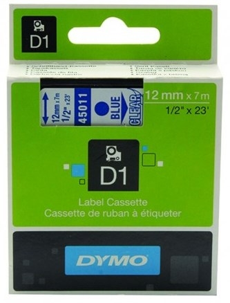 CINTA DYMO D1 12mm x 7m AZU/TRA.S0720510
