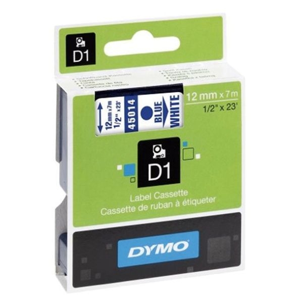 CINTA DYMO D1 12mm x 7m AZU/BLA.S0720540