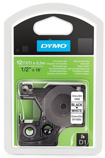 CINTA DYMO D1 12mm x 5,5m POLIE.S0718060