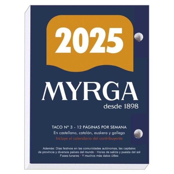 CALENDARIO MYRGA Nº3 2025 1103, UNIDAD