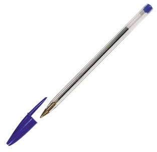 BOLIGRAFO BIC CRISTAL AZUL MEDIO, UNIDAD