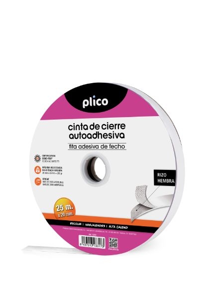 VELCRO ADHES.20mm x 25mt BL.HEMBRA 13317