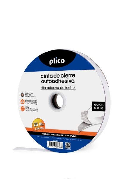 VELCRO ADHES.20mm x 25mts BL.MACHO 13316