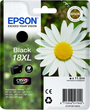 ORIGINAL EPSON 18XL C13T18114010 NEGRO