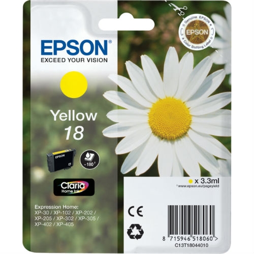ORIGINAL EPSON 18  C13T18044010 AMARILLO